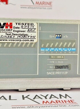 ABB SACE PR111P 400A LI CIRCUIT BREAKER TRIP UNIT FAST SHIP