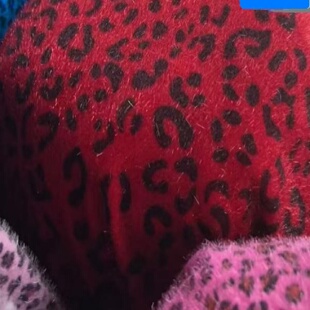 豹纹仿水貂马毛毛绒沙发布料服装面料柜台布仿皮草手工饰品印花