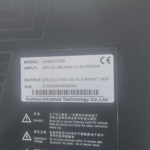 寻《汇川伺服SV630NT026I7.5KwSV630N