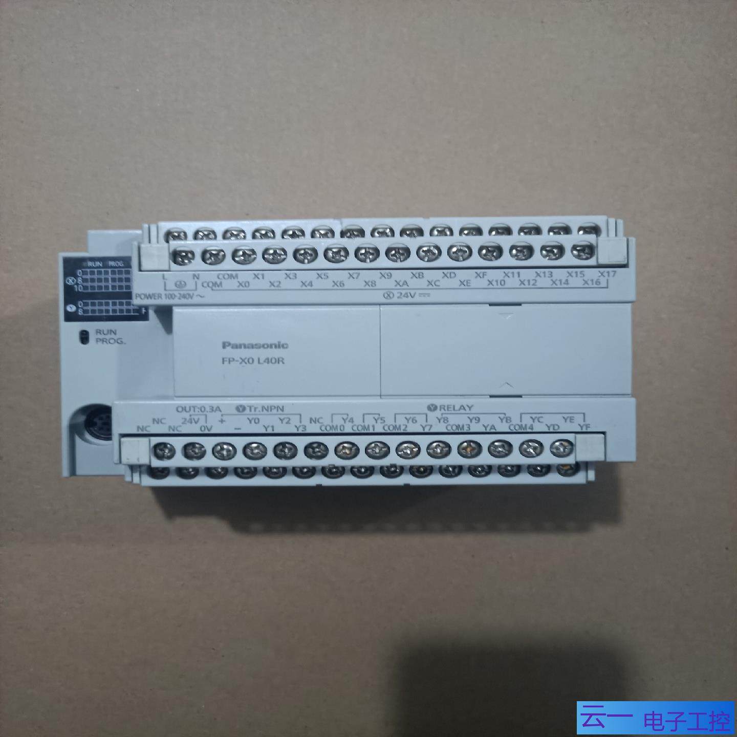 PLC型号AFPXOL40R-F成色95新；议价