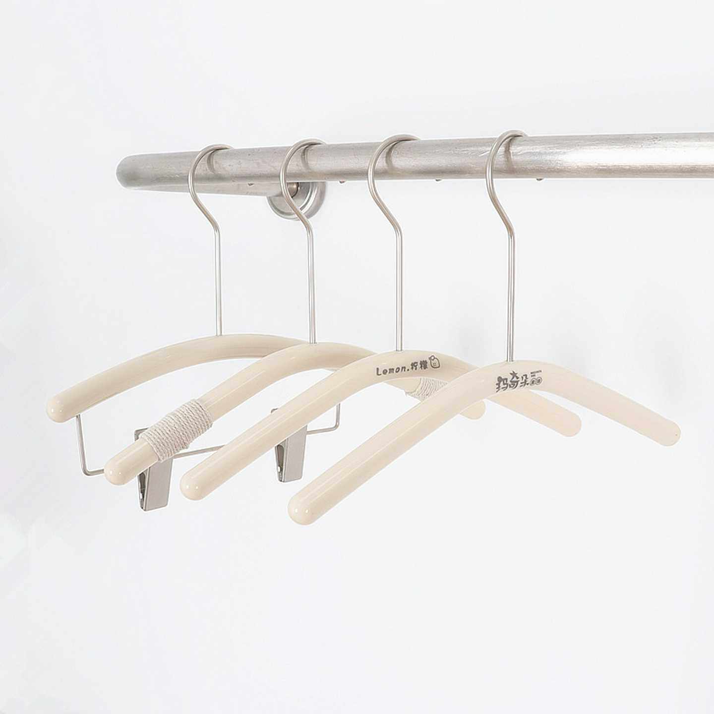 童装店专用亚克力儿童衣架防滑服装店小中大童衣挂撑子裤夹架批发