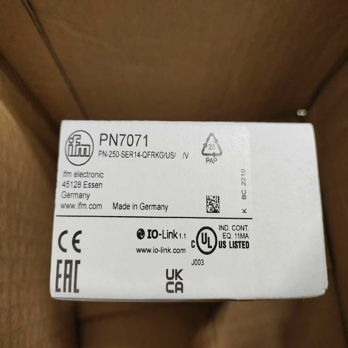 询价IM易福门7071传感器全新