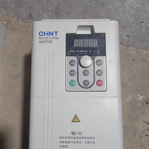 NVF2G11PS4正泰变频器原装拆机实物图功能测试-议价