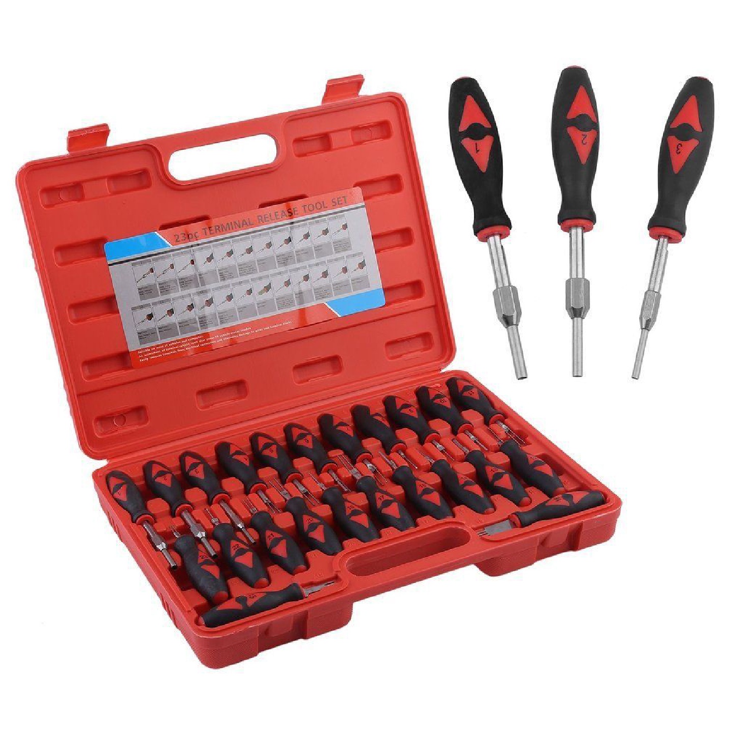 23件套端子拆卸器线路拆装工具汽车线束插头解锁工具退针器工具