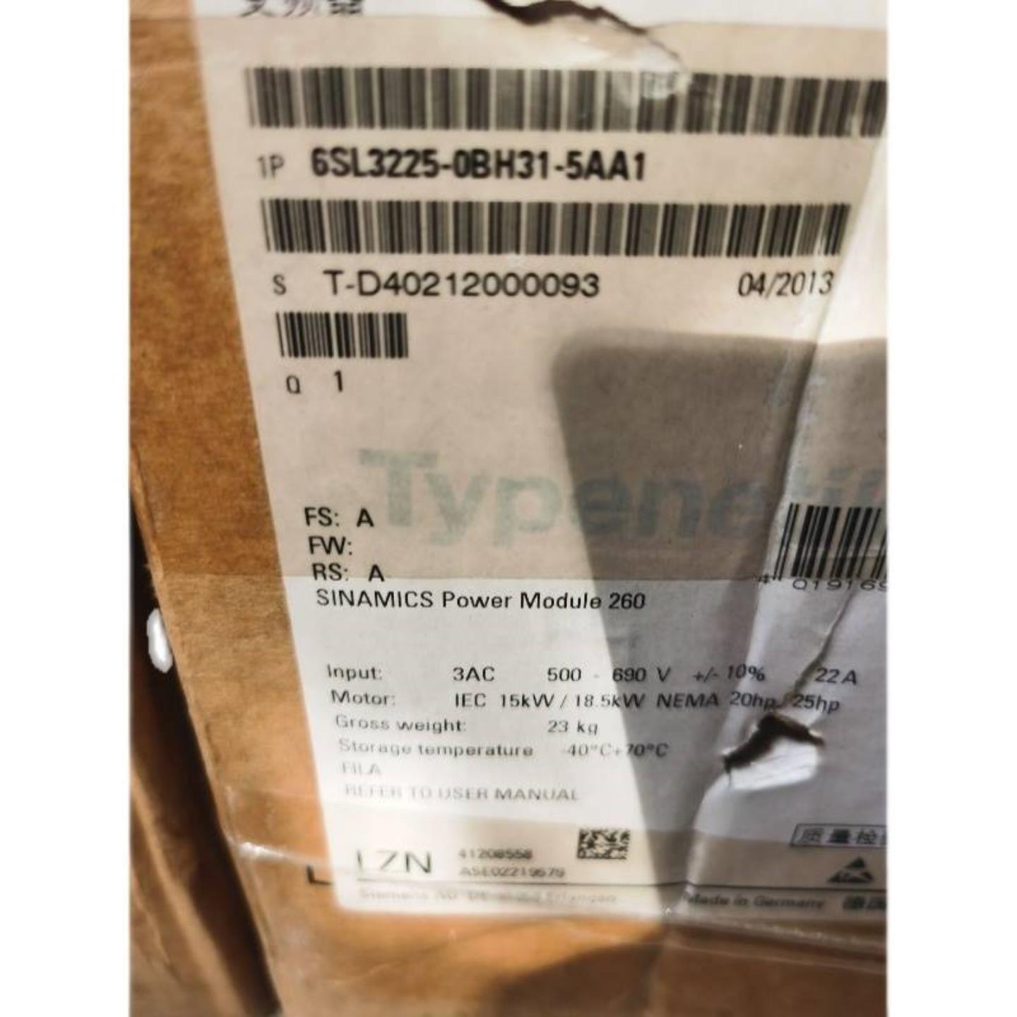 配件6SL3224-0BE33-0UA0 6SL3224-0BE33-7UA0 6SL3224-0B议价