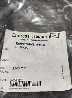 全新EndressHauser恩德斯豪斯FMU90面板议价