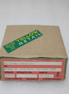 E.Dold&SohneMK7850.81多功能继电器MK7850.81