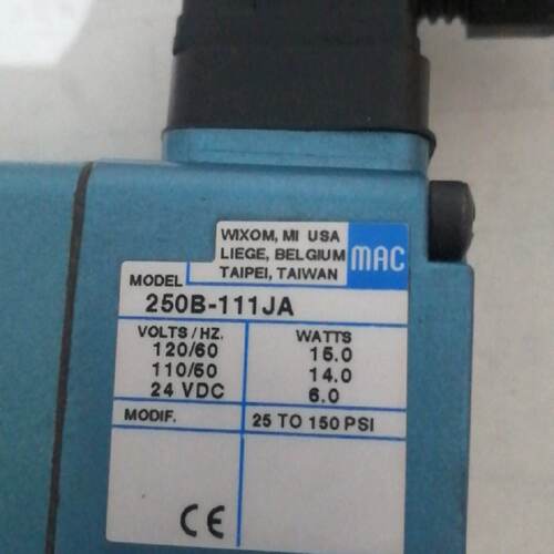 询价议价MAC电磁阀250B111JA24V