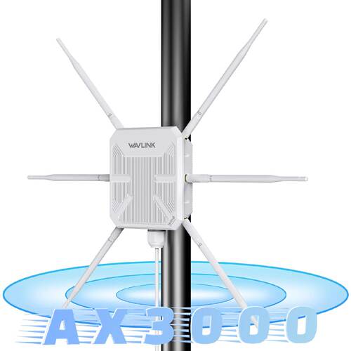 WiFi6AX3000双频路由远距离AP信号覆盖IP67防水中继器放大器原厂