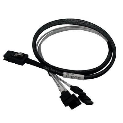 供应安费诺Mini SAS转sata线 线1转4 SFF-8087 TO SATA 3.0阵列卡