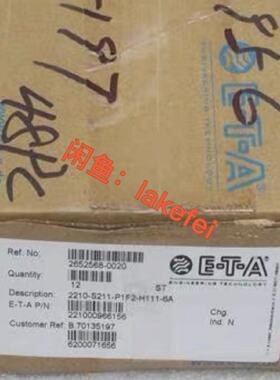 议价ETA断路器开关2210-S211-P1F2-H111-6A