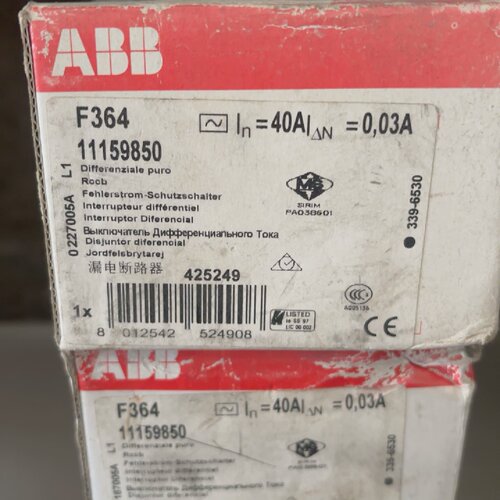 询价-漏电断路器F364型号1115985040A