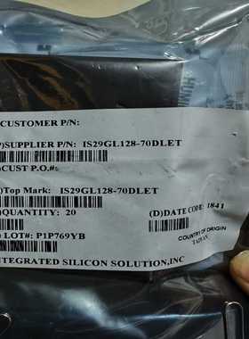 IS29GL128-70DLET 芯片 ISSI ~询价
