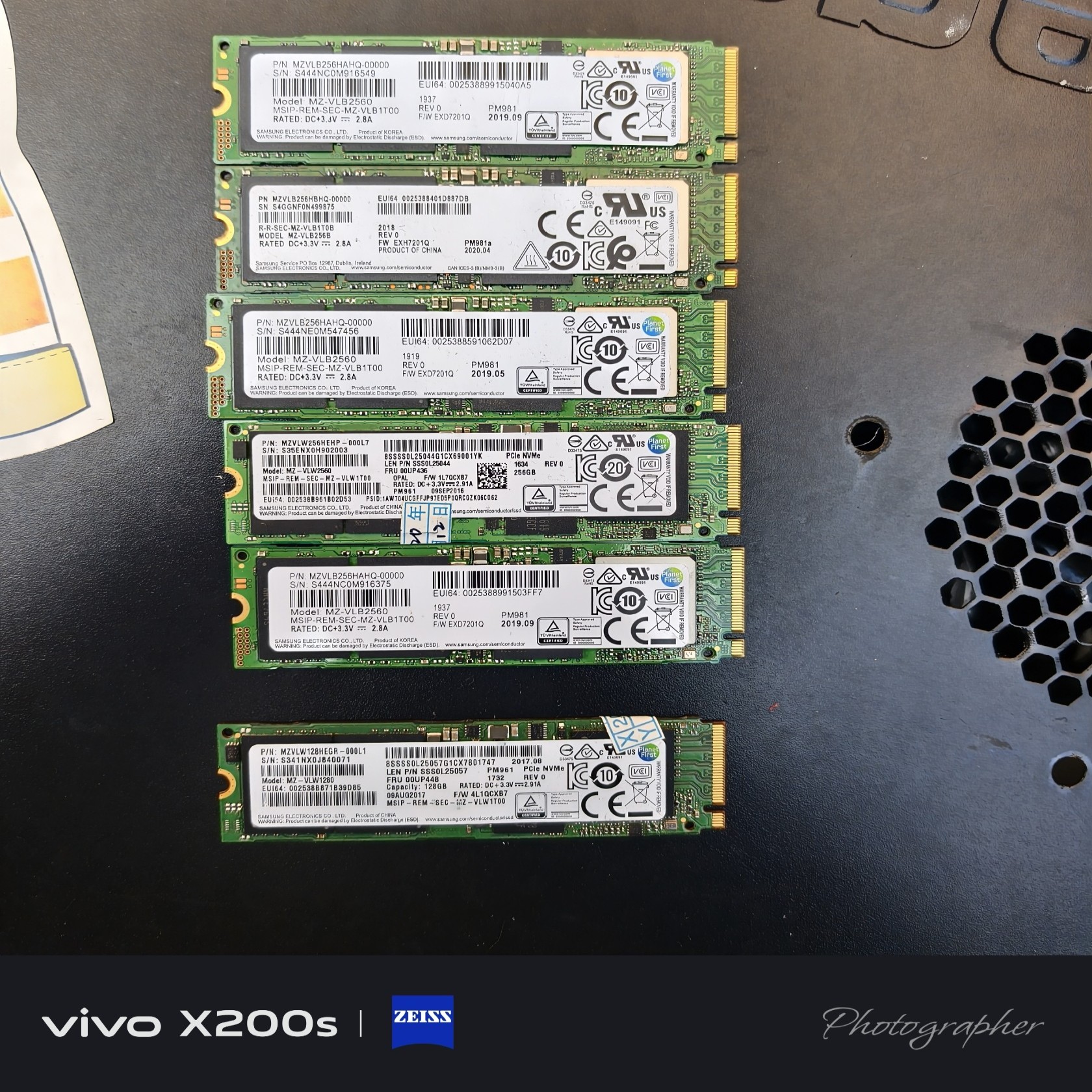 【议价】拆机台式机固态硬盘 5个M2-256G  70-1个