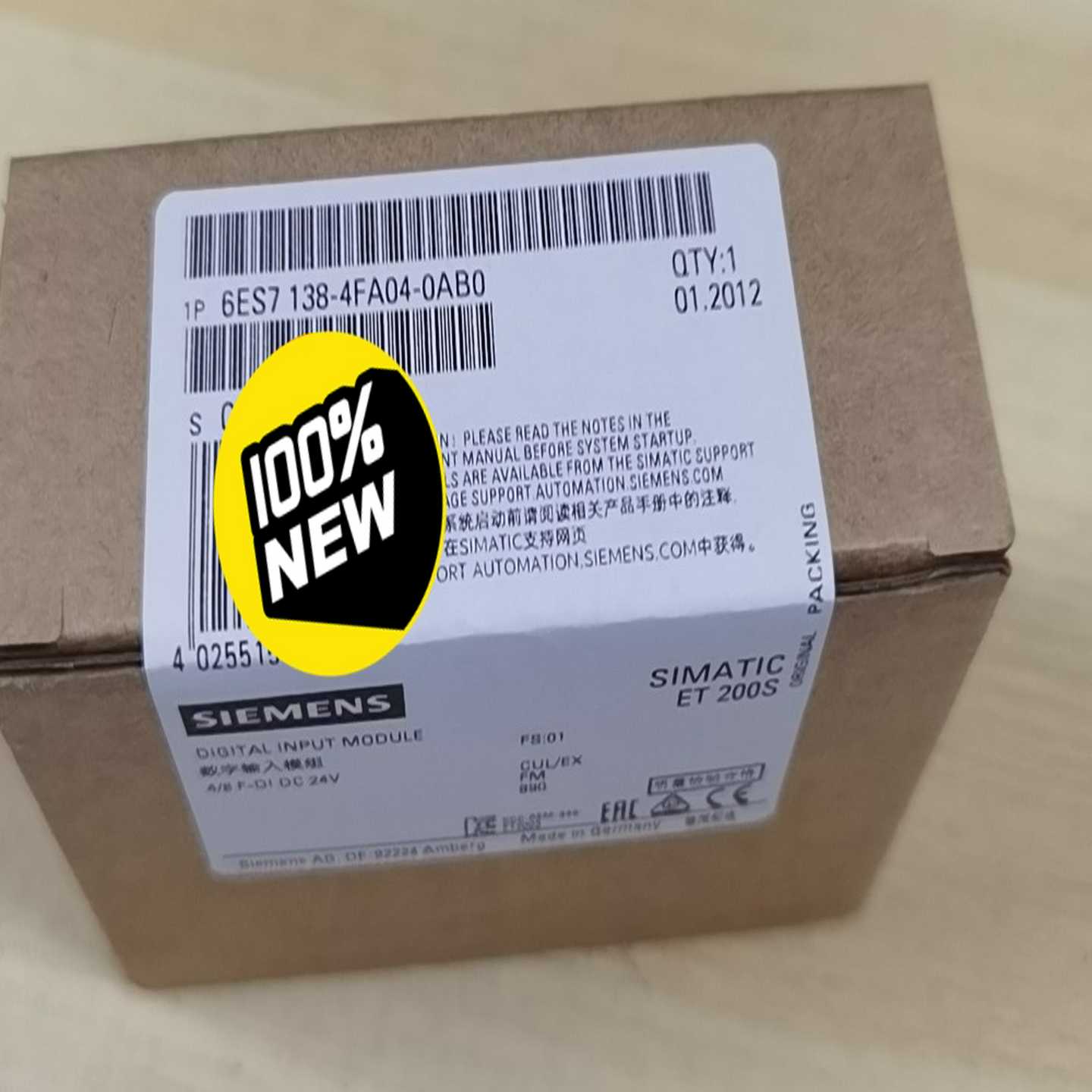 未开封6ES7138-4FA03/04-0AB0质保一年询价