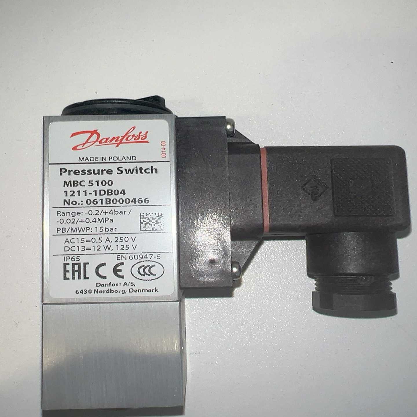 丹佛斯压力开关MBC5100061B000466（零零电子）