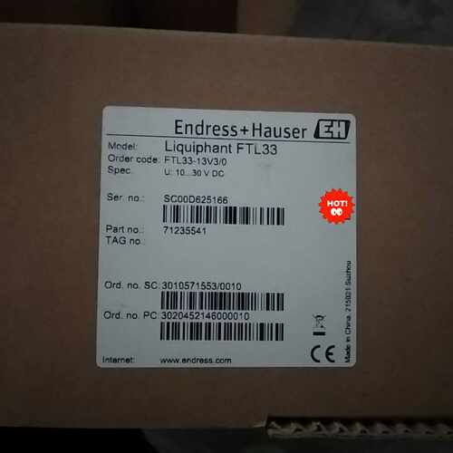 恩德斯豪斯EH音叉液位传感器FTL33-13V3/0询价