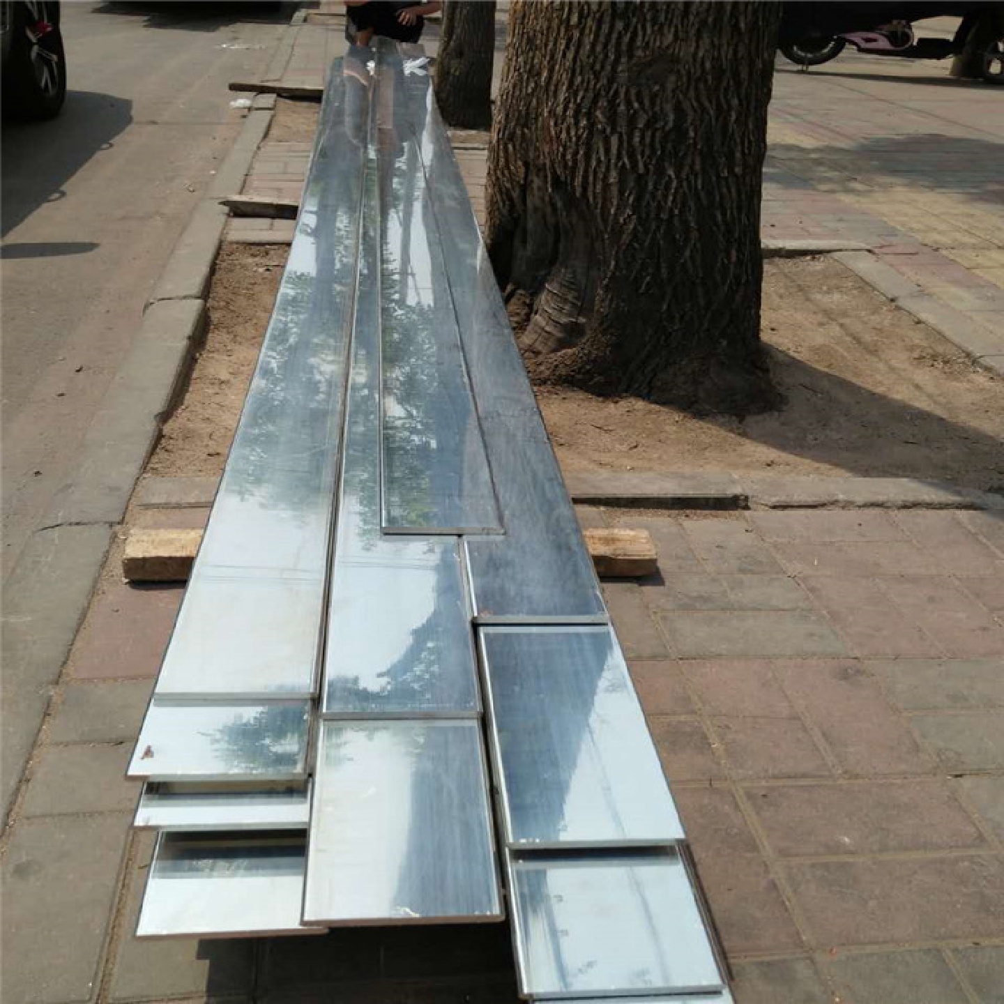 生产加工电力用主支母排打孔镀锡T2导电5X306X60mm紫铜排