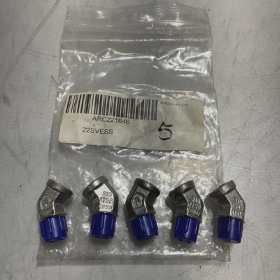 PARKER  22SVESS  45 ELBOW PIPE  FITTINGS INSTRUMENTATION LOT