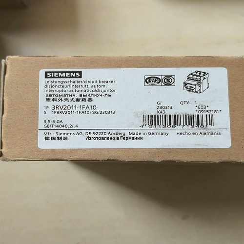 3RV2011-1FA10断路器3.5-5.0A原询价