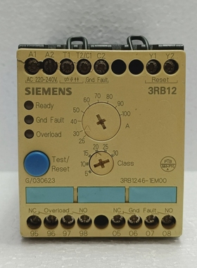 西门子3RB1246-1EM00电子过载继电器250A690V–车身有裂纹