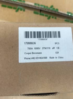 询价CooperBussmann巴斯曼熔断器，型号170M86