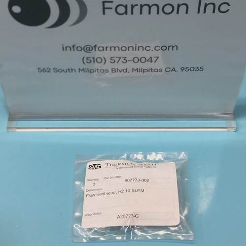 3 Silicon Valley Group SVG 907773002 Flow Restrictor h2 10 S