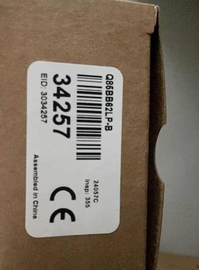 配件BANNER邦纳 型号Q85BB62LP-B 订货号34257现货 全新未议价