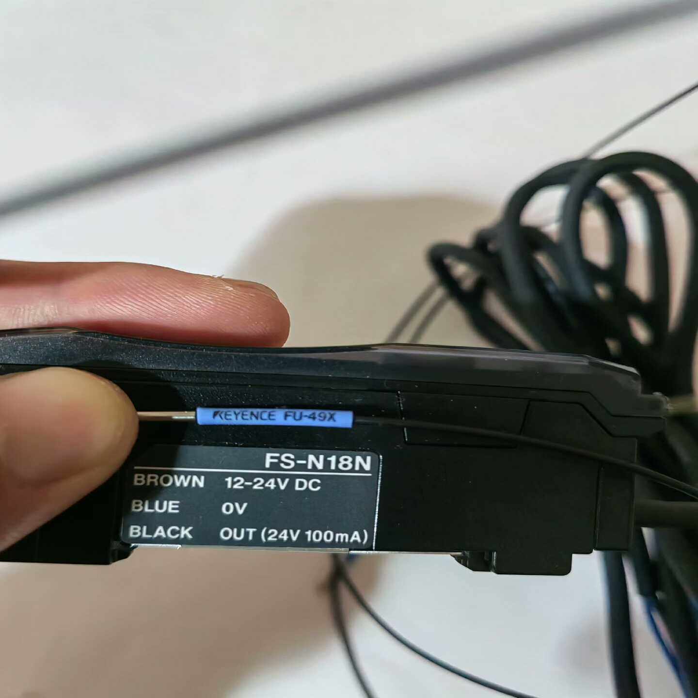 基恩士FS-N18N光电传感器加光纤FU-49X成色好几乎全询价