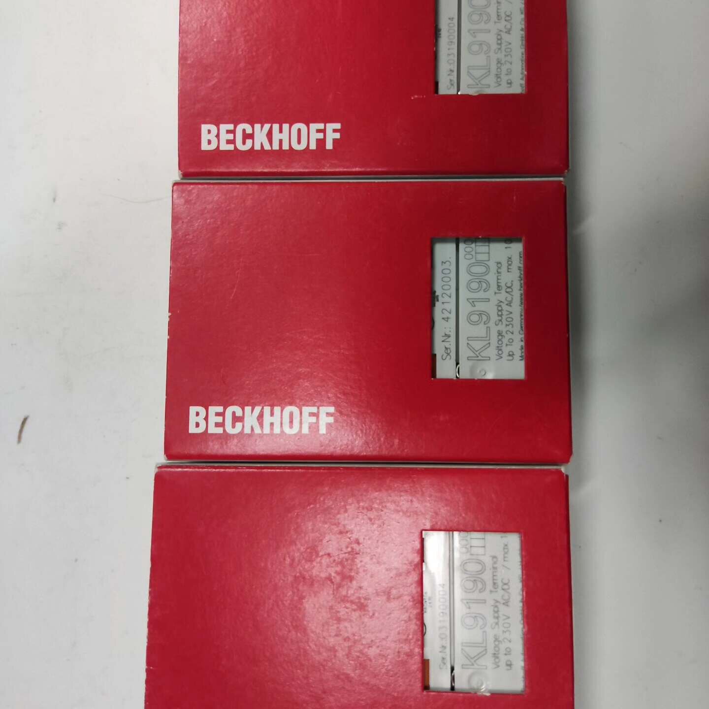 倍福BECKHOFF I/O模块，型号KL9190，全新原装议价