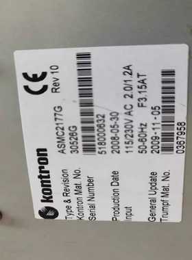 Kontron控创控制器ASMC2177G原装现货二手议价议价