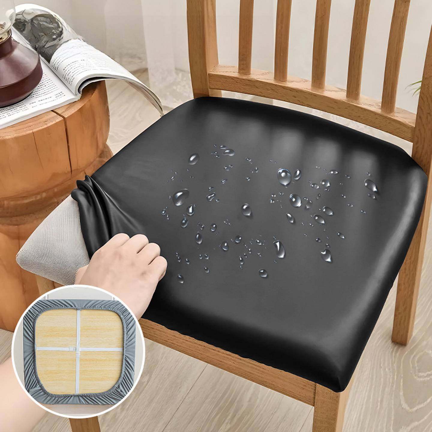 防水PU皮椅子坐垫套罩餐椅面套皮革座椅垫子套子万能凳子套保护套,居家布艺,椅垫,淘宝优惠券,粉丝福利购,淘宝优惠卷