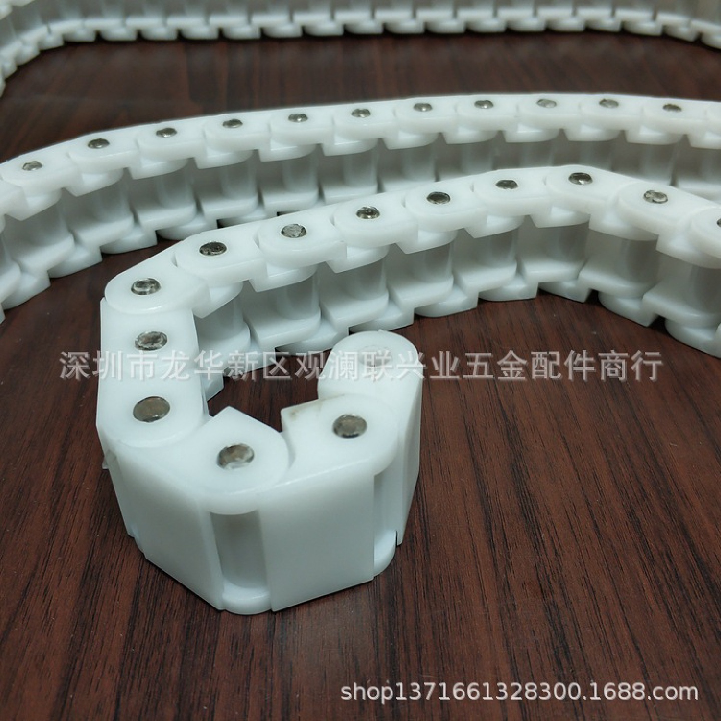 输送升降机链条RS60P插件线链条工业链条传动POM不锈钢链条