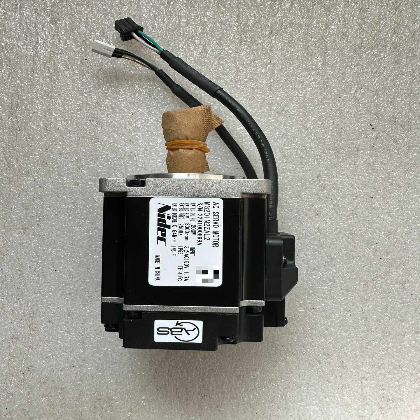 尼得科伺服电机MG201N2ZAL2，库存货便宜，没适用