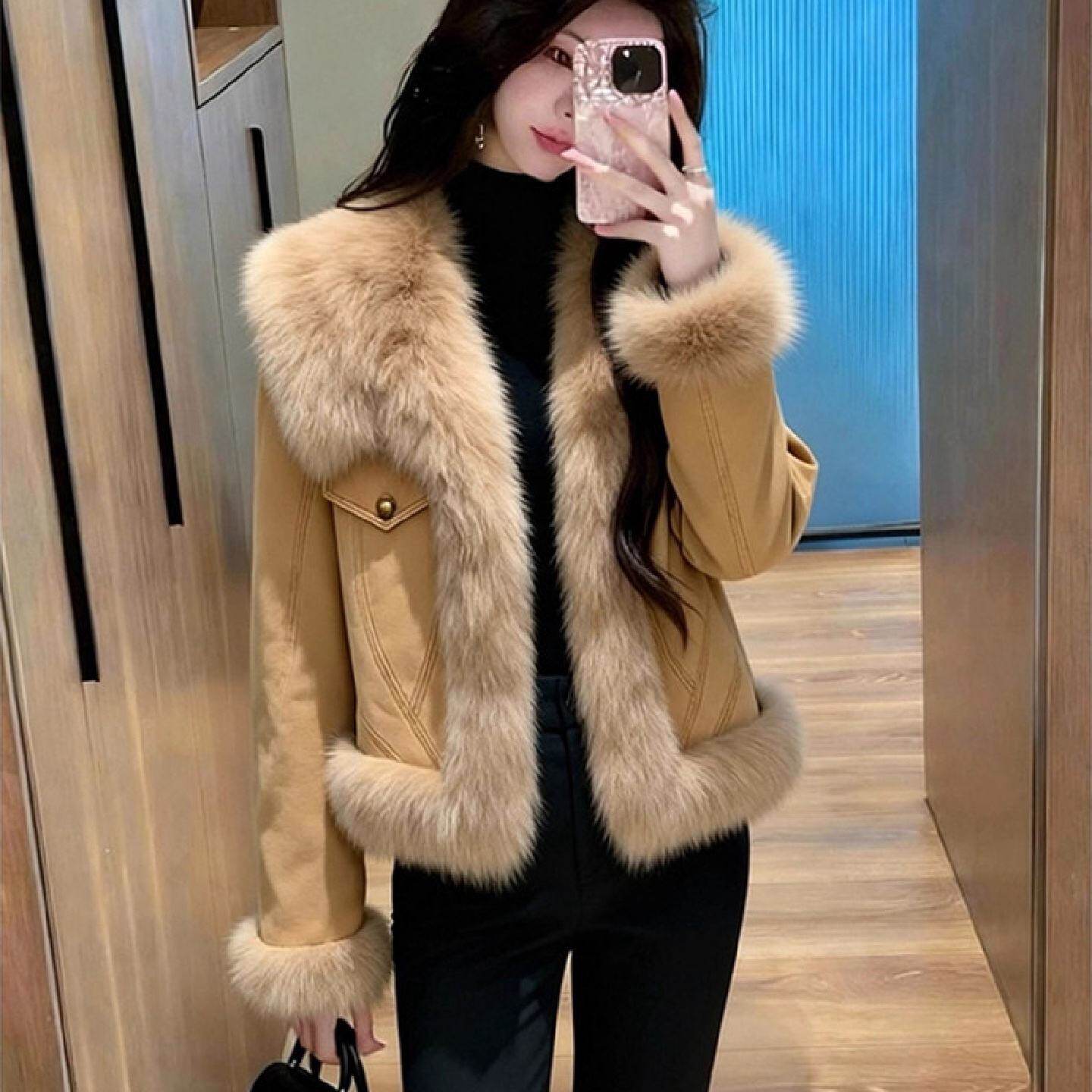 高端羽绒服冬季洋派牛仔短款外套女2026新款巨好看加厚保暖派克服