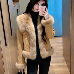 高端羽绒服冬季洋派牛仔短款外套女2026新款巨好看加厚保暖派克服