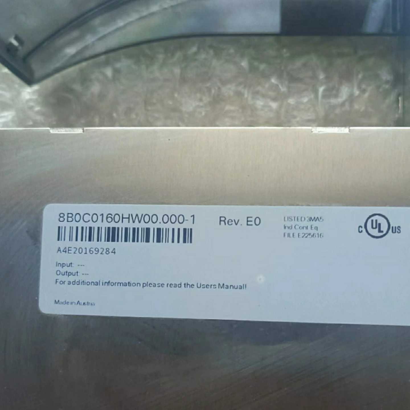 8B0C0160HW00000-1贝加莱驱动器供应实物拍摄现货咨询