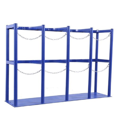 可移动气瓶固定架40L气瓶防倾倒装置推车钢瓶固定架加厚带轮支架