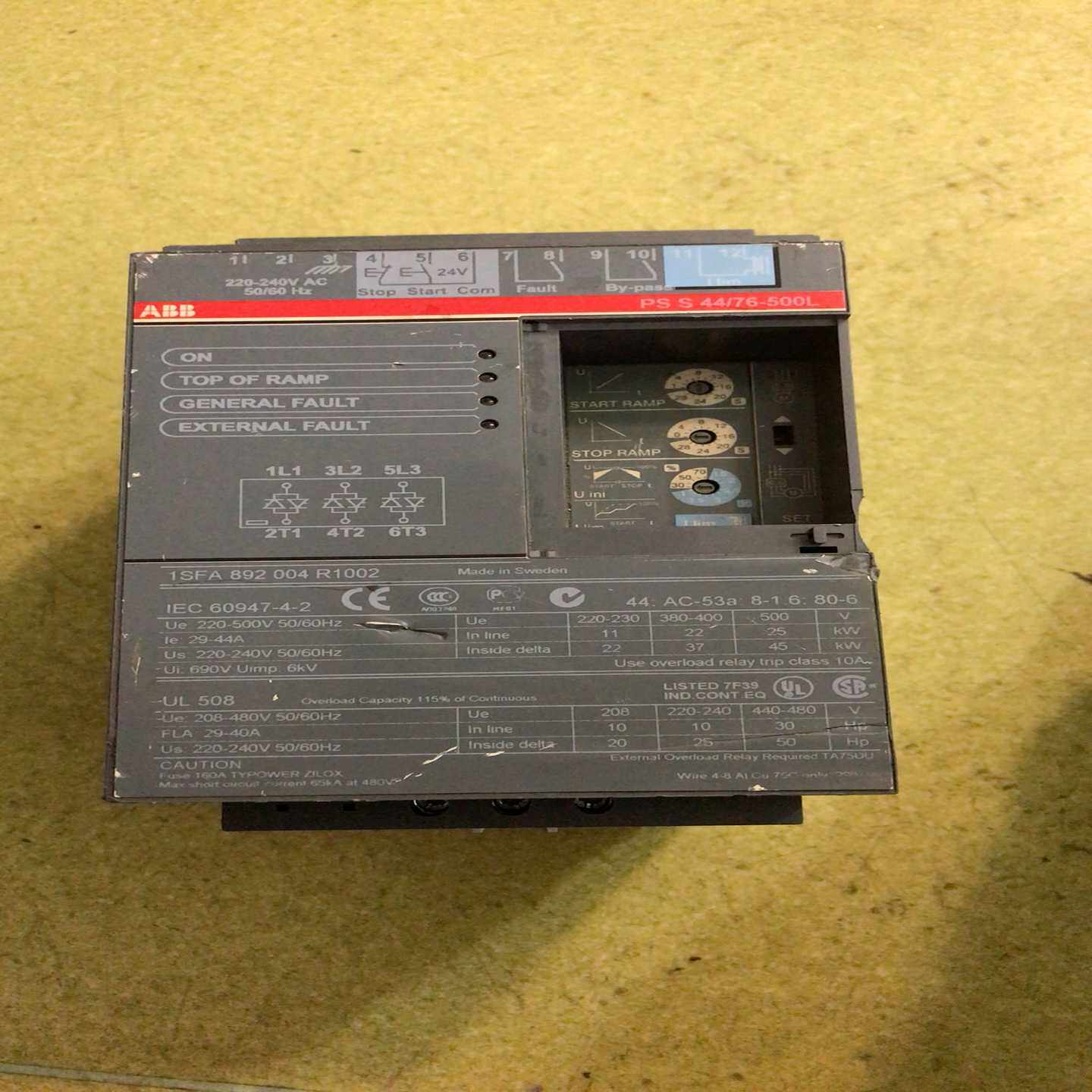 进口ABB软起动器PSS 44／76-500L，议价