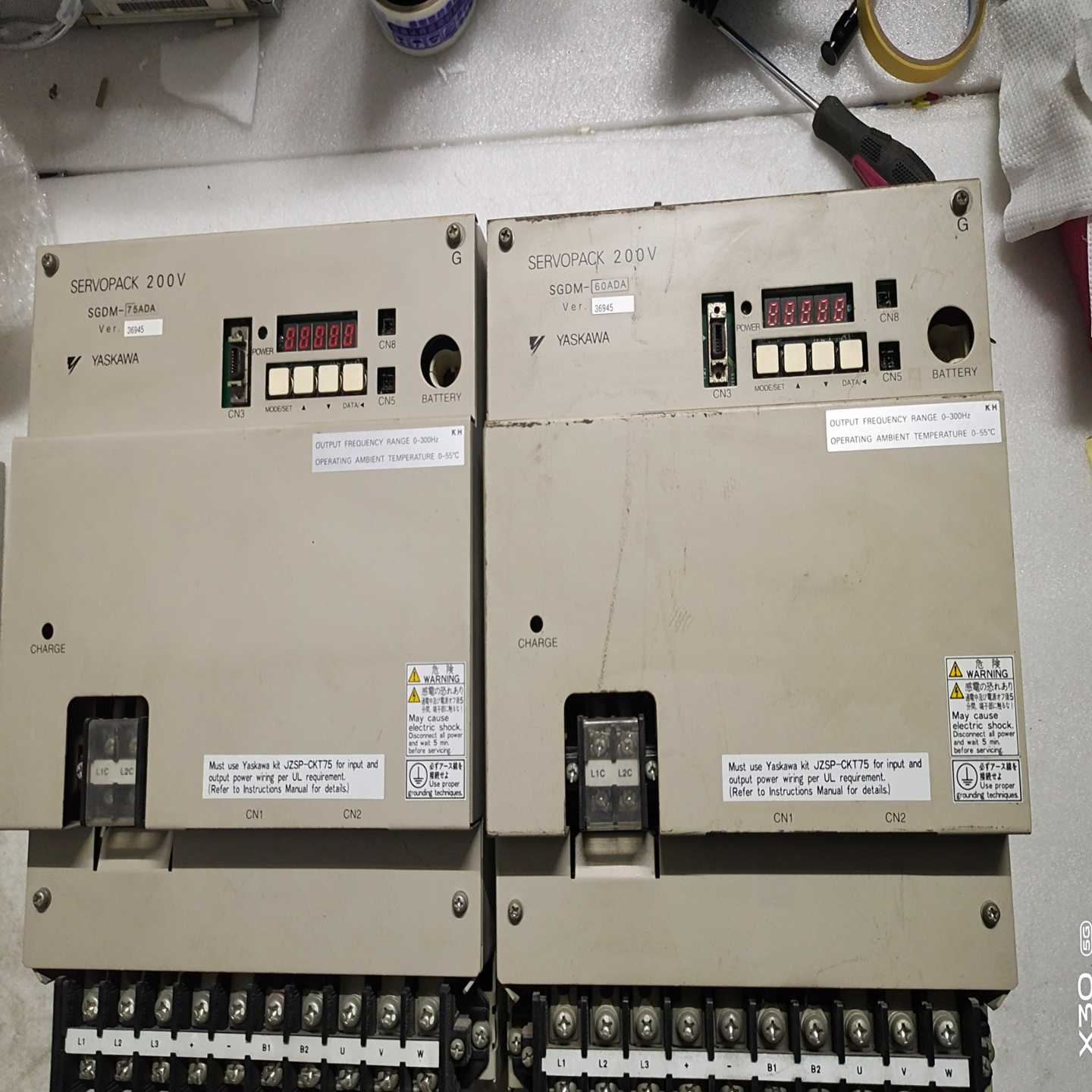 安川二系SGDM-75ADA 伺服驱动器1台，件 实物图~询价