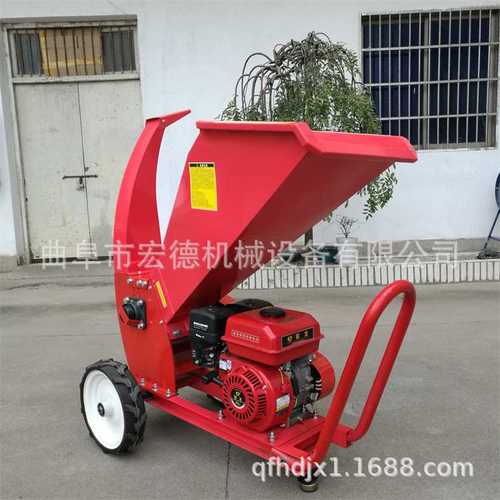 移动式果园枝条粉碎机 大功率汽油碎枝机 柴油树枝粉碎机