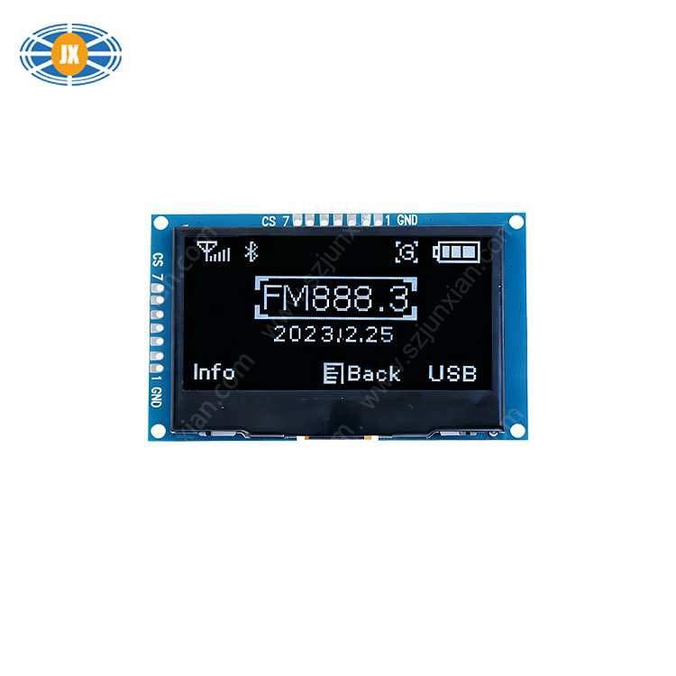 2.42寸oled显示屏 128*64单色驱动SSD1309 车载仪器仪表液晶模组