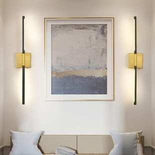 新款免接线充电壁灯带遥控免打孔壁灯长条客厅壁灯壁灯LED无极灯