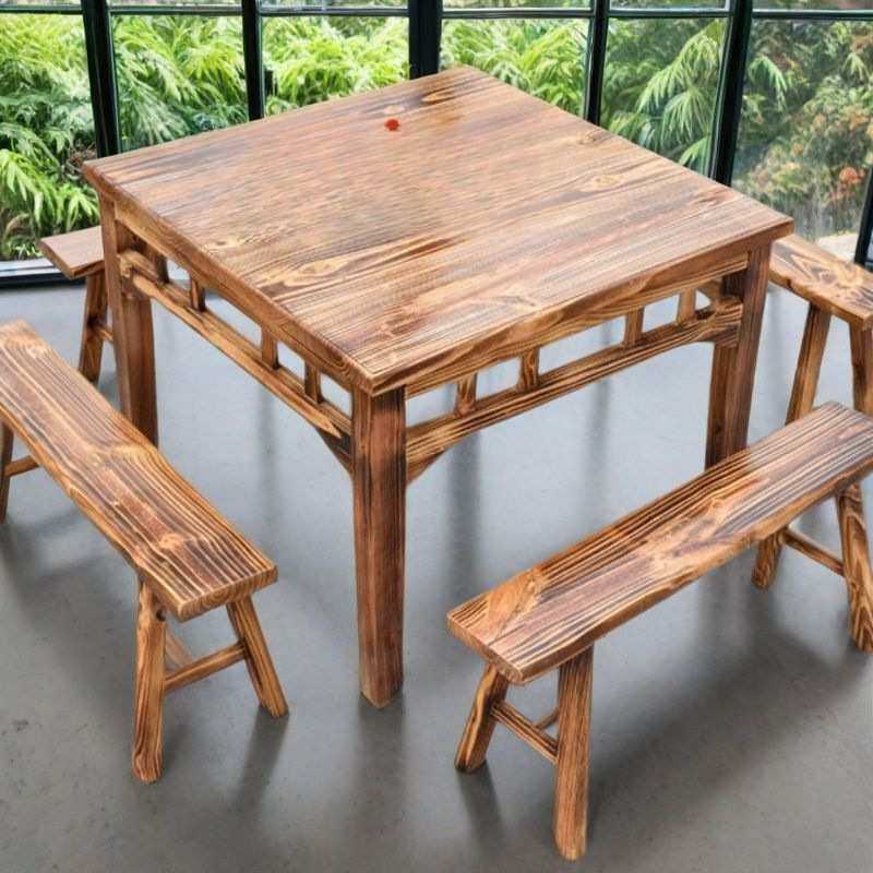 实木仿古八仙桌正方形农家乐饭店方桌家用面馆四方中式组合餐桌凳,鲜花速递/花卉仿真/绿植园艺,割草机/草坪机,淘宝优惠券,粉丝福利购,淘宝优惠卷