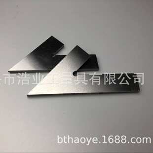 60度角尺不銹鋼100x70mmDIN875標(biāo)準(zhǔn)角度測(cè)量60°平口角尺120x80