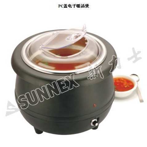 新力士电子暖汤煲 保温汤锅粥炉 商用电热自助汤炉酒店自助餐 10L