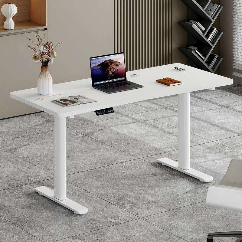 椭圆桌腿支架电动升降桌双电机智能电脑桌电竞桌家用办公书桌升降