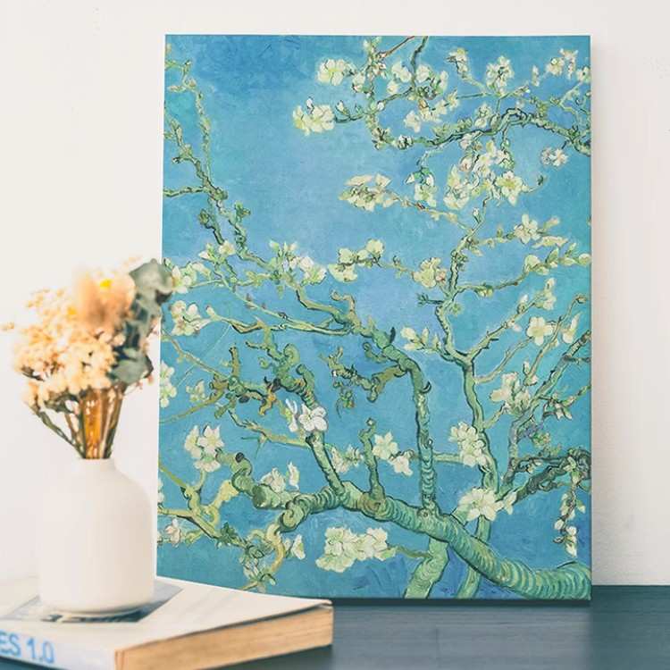 莫奈《黄色鸢尾花》横板玄关边柜无框装饰画挂画酒店民宿装饰品