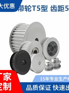 怡合达 ECH01-T5100-22-E-d8 免键同步带轮T5型 齿距5.0现货