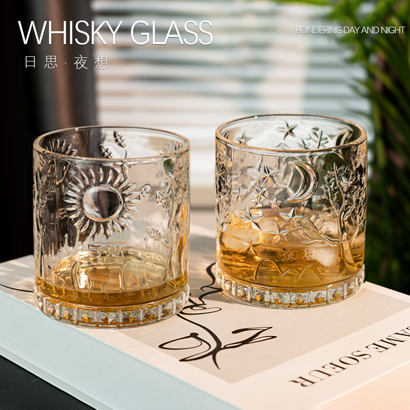 轻奢威士忌杯家用啤酒杯酒吧KTV会所用酒杯雕刻纹玻璃情侣洋酒杯,餐饮具,洋酒/威士忌杯,淘宝优惠券,粉丝福利购,淘宝优惠卷